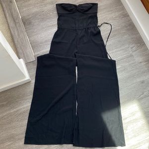 Jay Godfrey wide leg strapless jumpsuit. Size 2.